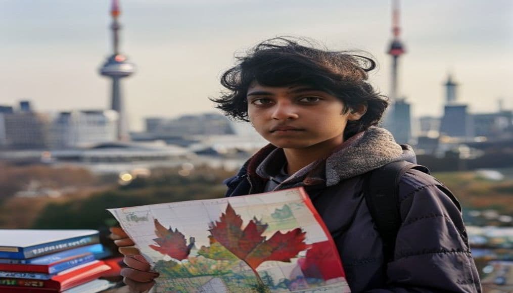 Canada study-abroad news hero: CN Tower / Parliament Hill with national flag or map symbolism — To study in Canada after 12th, Indian students need an offer of admission from a Designated Learning Institution (DLI), proof of funds for t